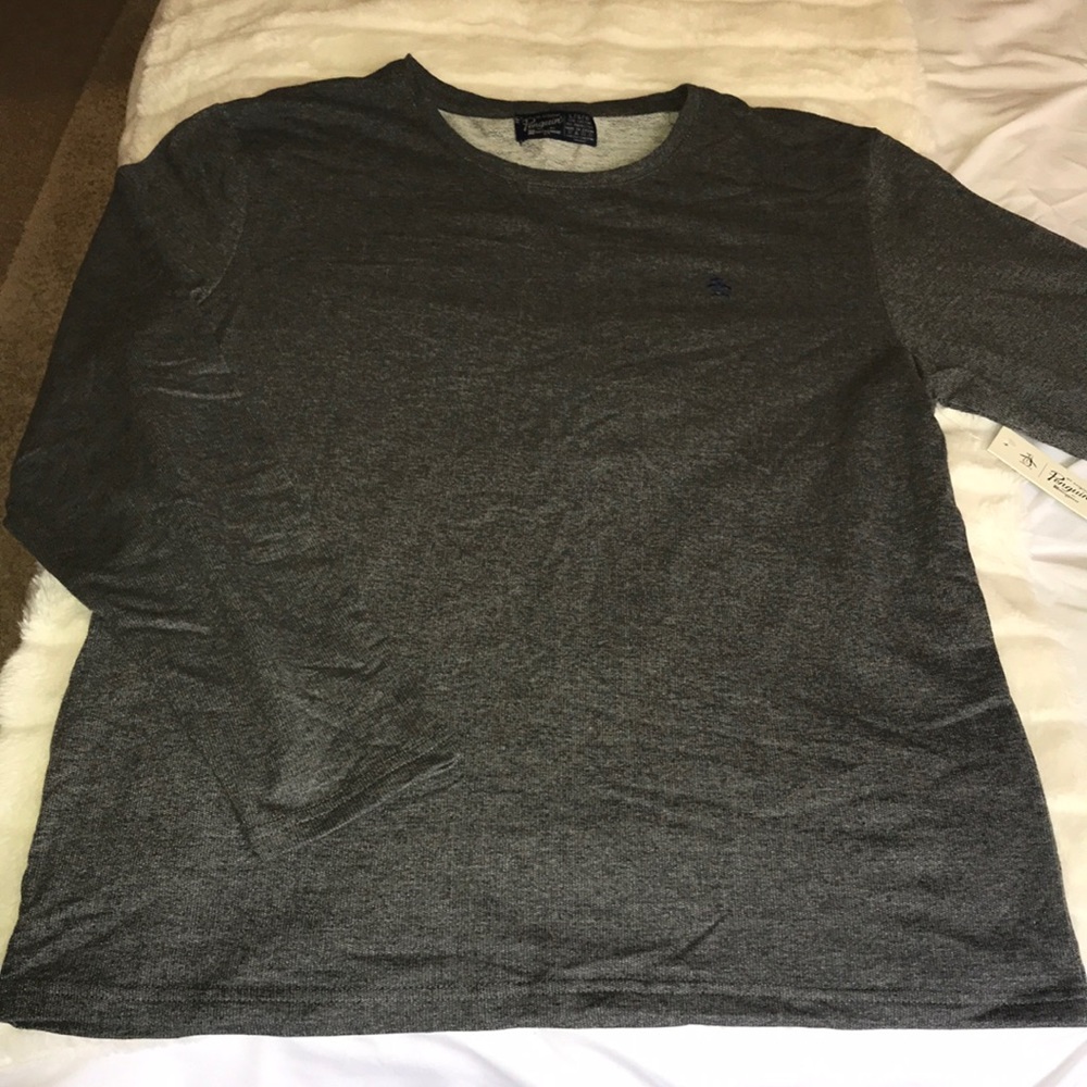 Penguin men’s top. Dark grey. Size large. NWT
